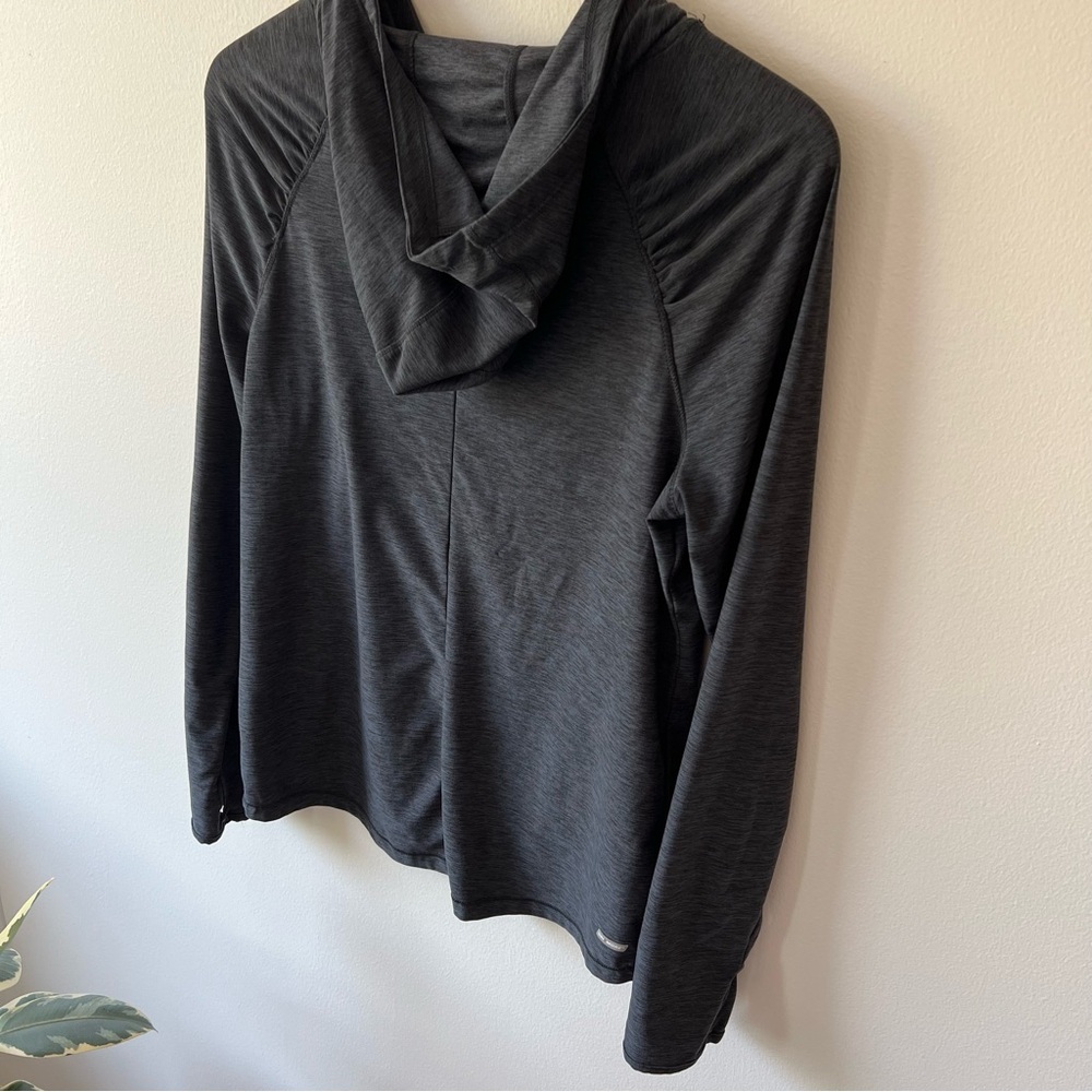 Danskin Now Long Sleeve Charcoal Hoodie